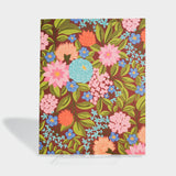 Lush Blooms Medium Layflat Lined Notebook