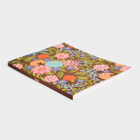 Lush Blooms Medium Layflat Lined Notebook