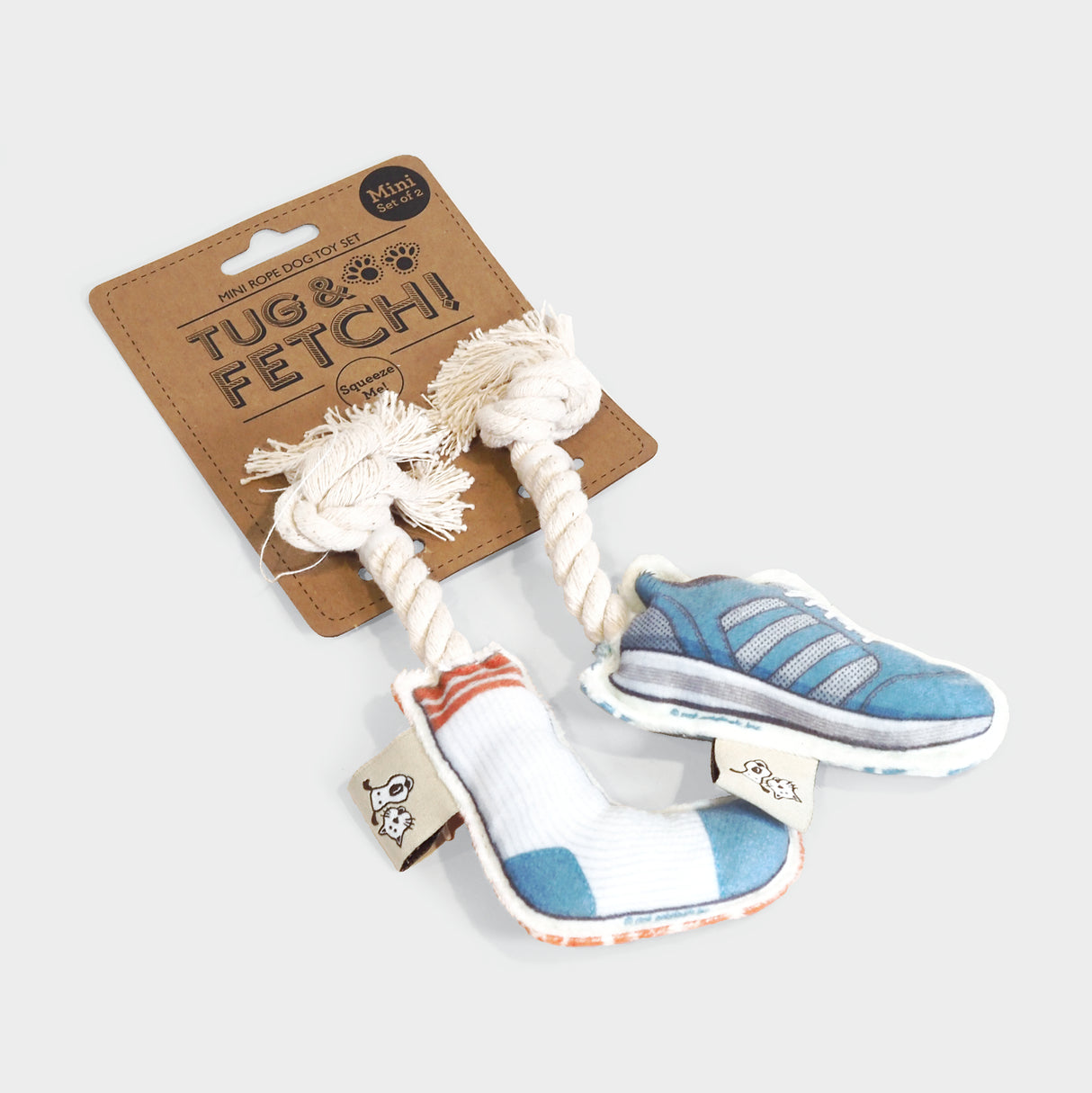 Mini Pet Toy Set - Sock & Shoe