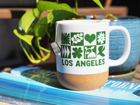Nature Walk Los Angeles Cork Bottom Mug
