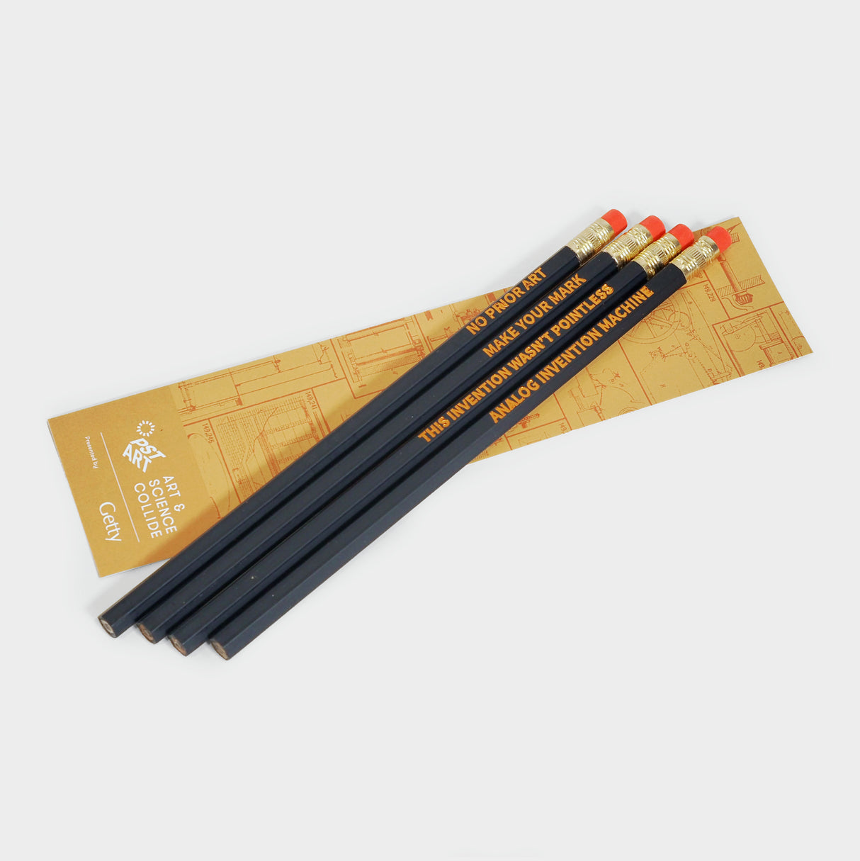 No Prior Art Set of 4 Pencils