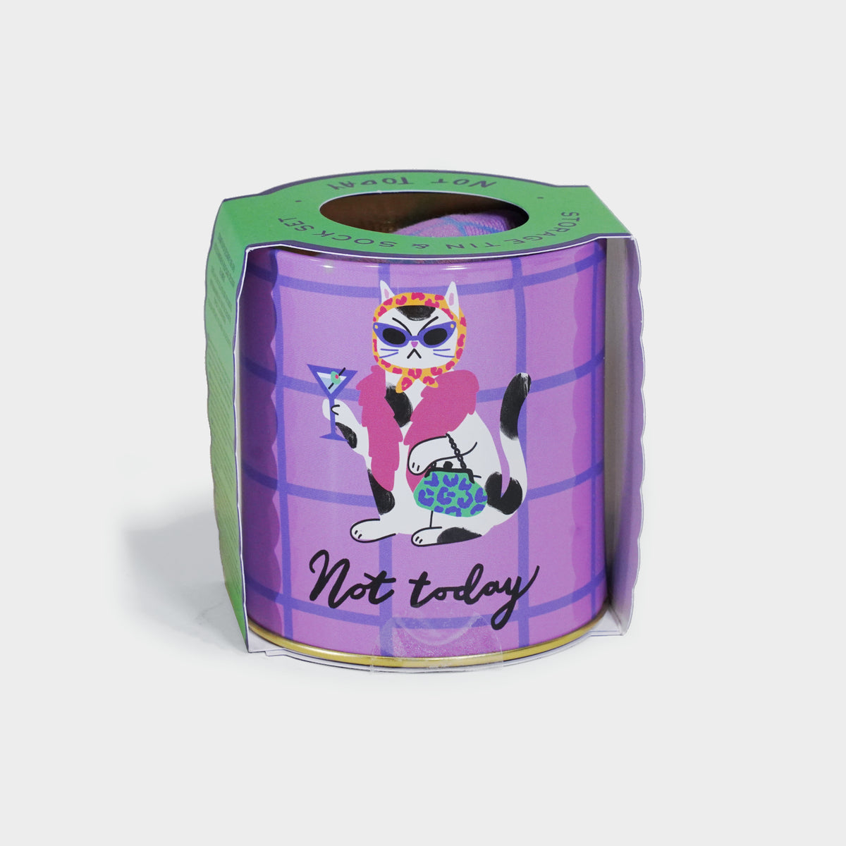 Not Today Socks in a Tin
