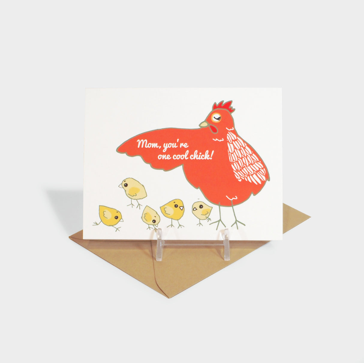 One Cool Chick Mom Mother's Day Greeting Card