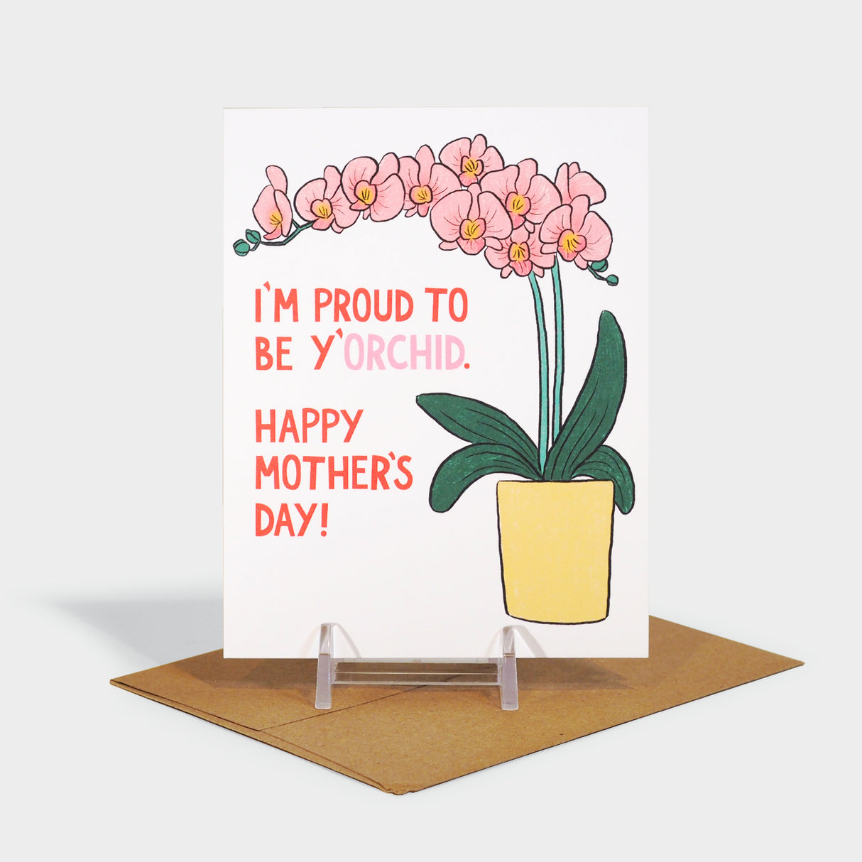 Orchid Mother's Day Card