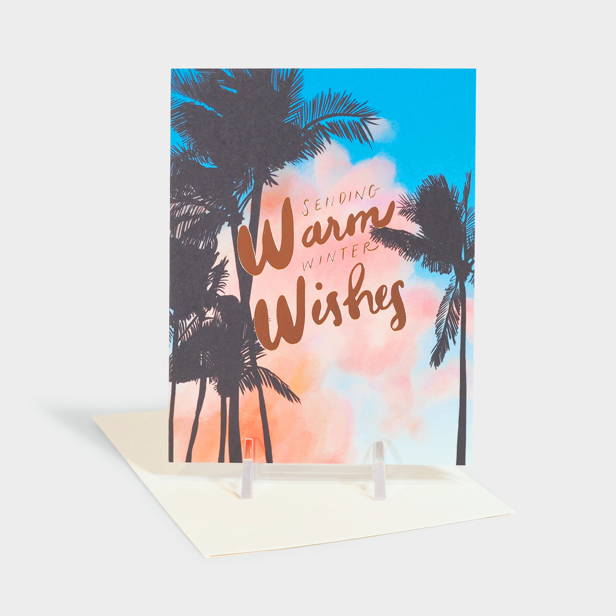 Palms Warm Wishes Holiday Greeting Card
