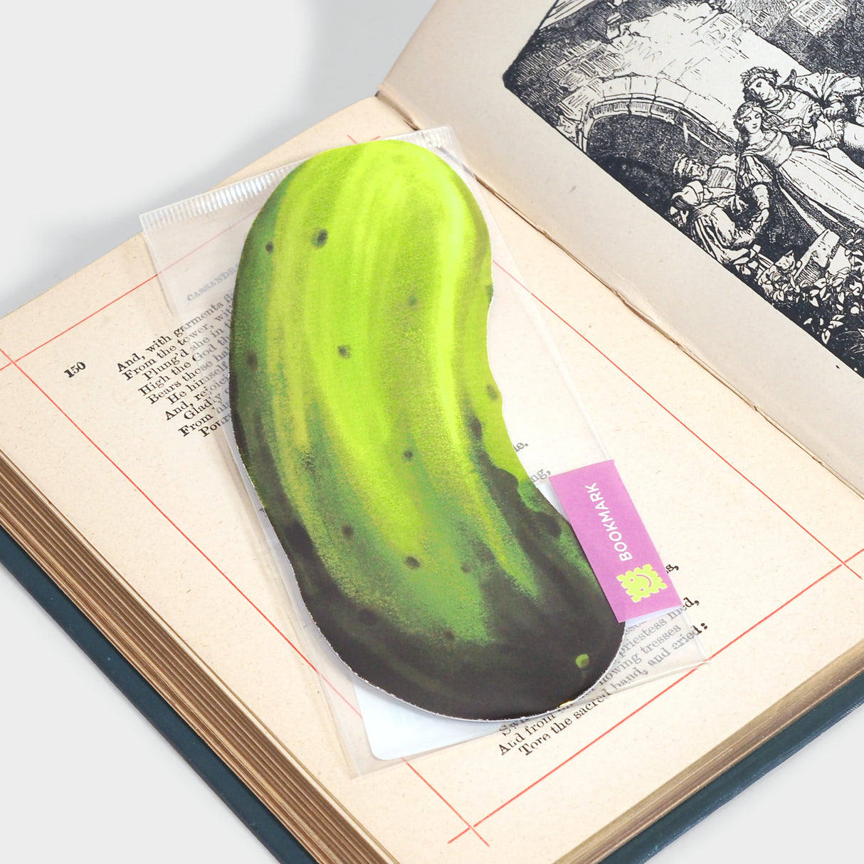 Pickle Die-Cut Bookmark