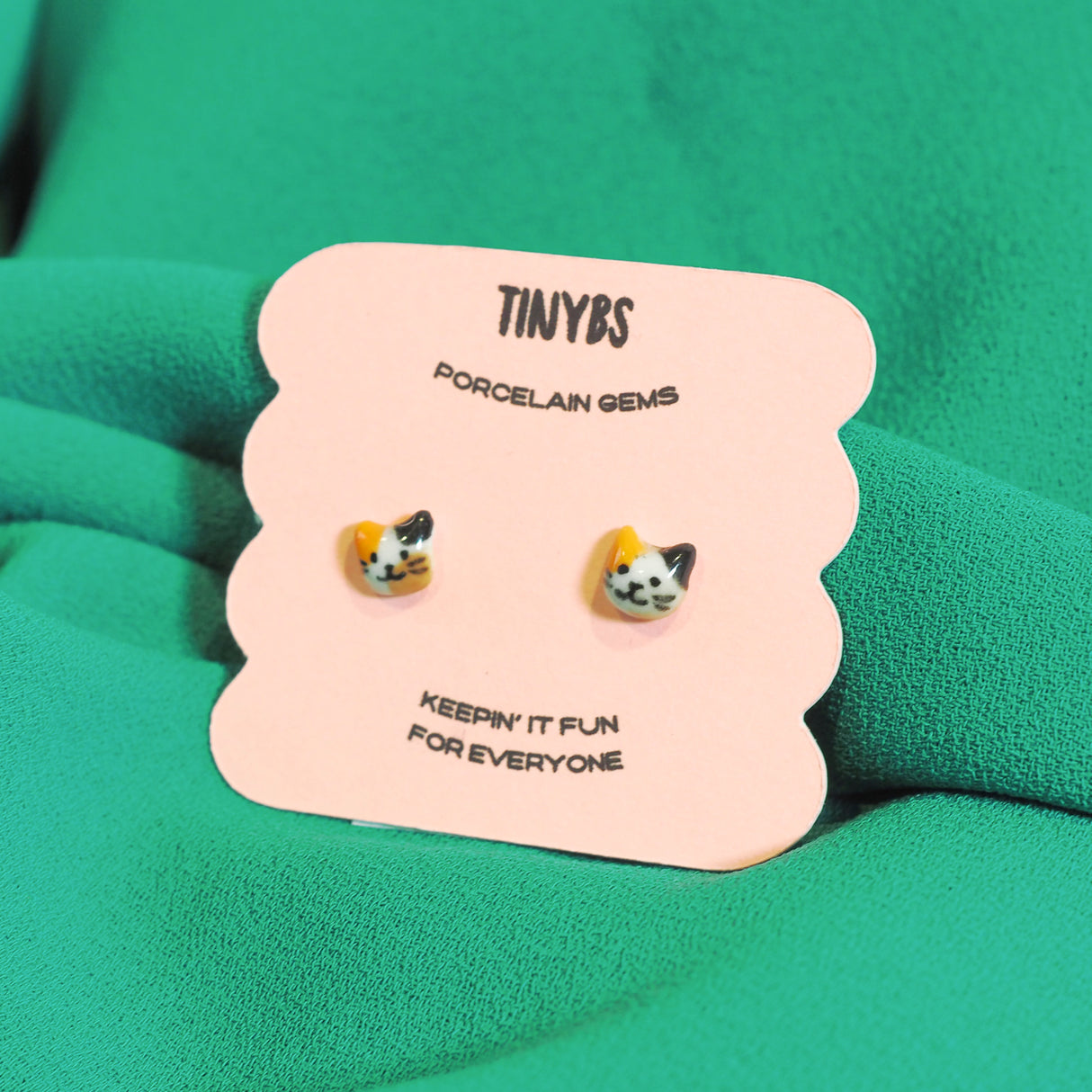 Precious Little Meow Meow Micro Studs - Calico