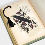 Raven Wood Bookmark with Tassel