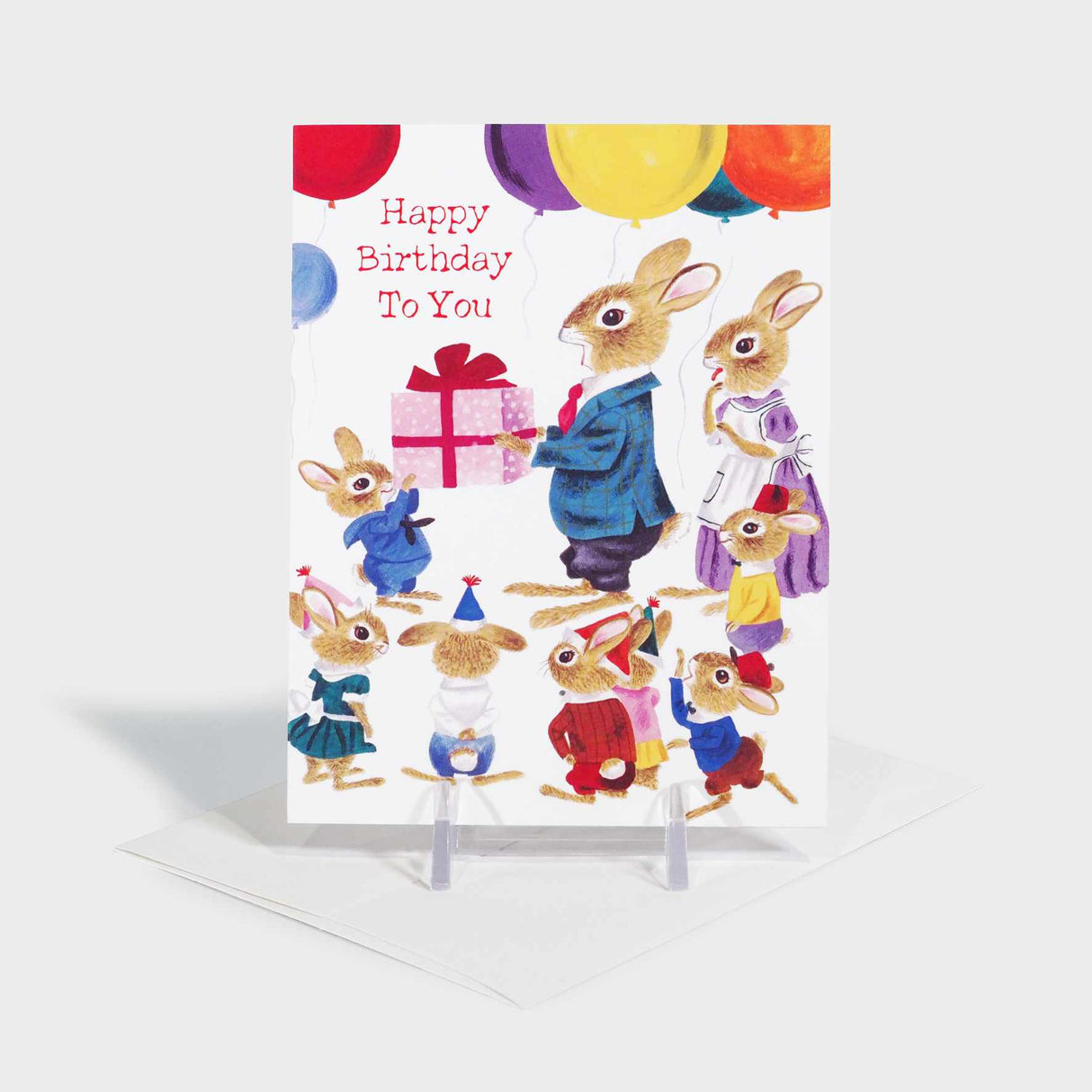 Richard Scarry Rabbit Party Greeting Card