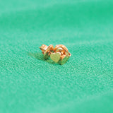 Rose Quartz Bowl & Gold Heart Studs Love You Set