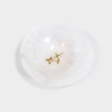 Rose Quartz Bowl & Gold Heart Studs Love You Set