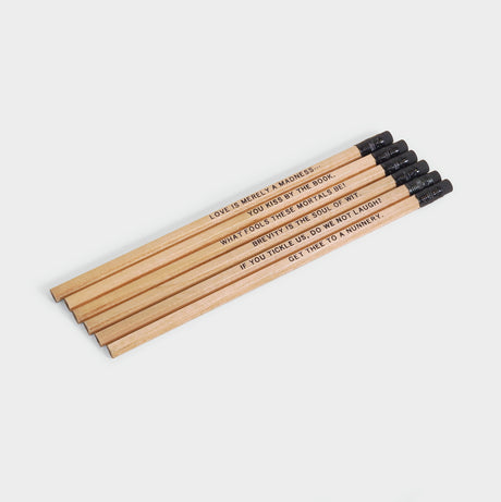 Shakespeare Quote Pencil Set