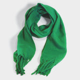 Solid Color Tassel Shawl Knit Scarf