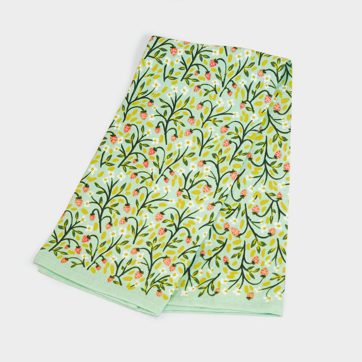 Strawberry Meadow Floral Kitchen Towel