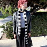 Striped Color Block Y2K Scarves