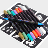Tattoo Flair Markers & Stencils Set