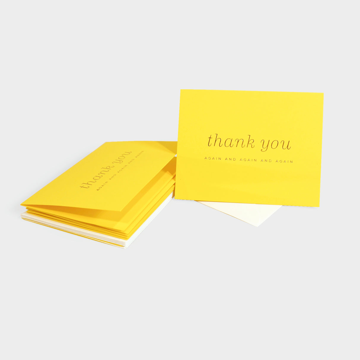 Thank You Again Set of 6 Greeting Cards