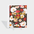 Greeting card with posy motifs. Features gold foil-stamped lettering.