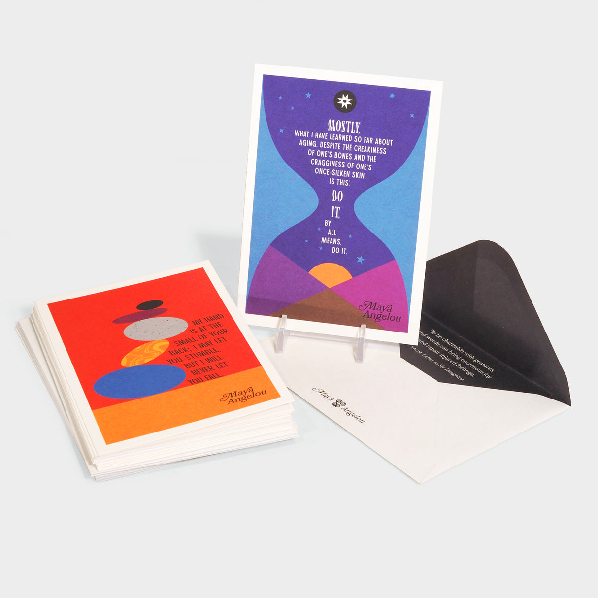 The Caged Bird Sings Note Cards: 12 Cards for Sharing the Wit and Wisdom of Maya Angelou