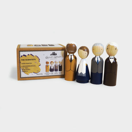 The Scientists Wooden Doll Set