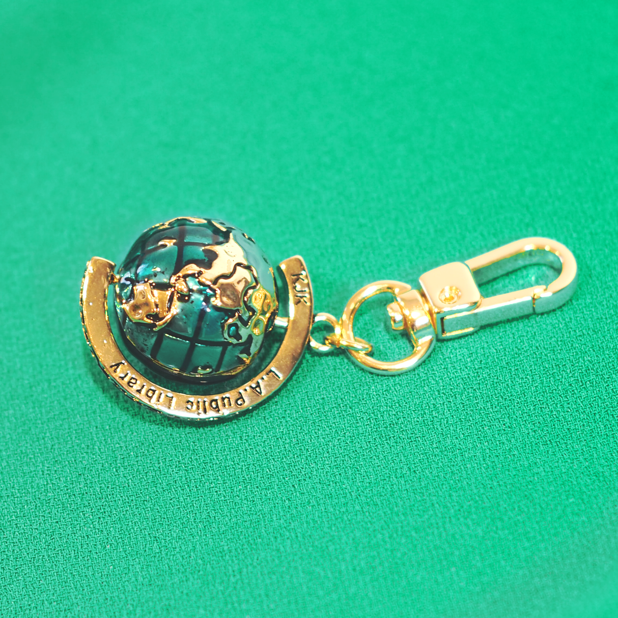 The World Is My Book Keyring
