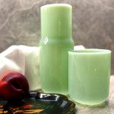 Tinted Glass Carafe in Jade