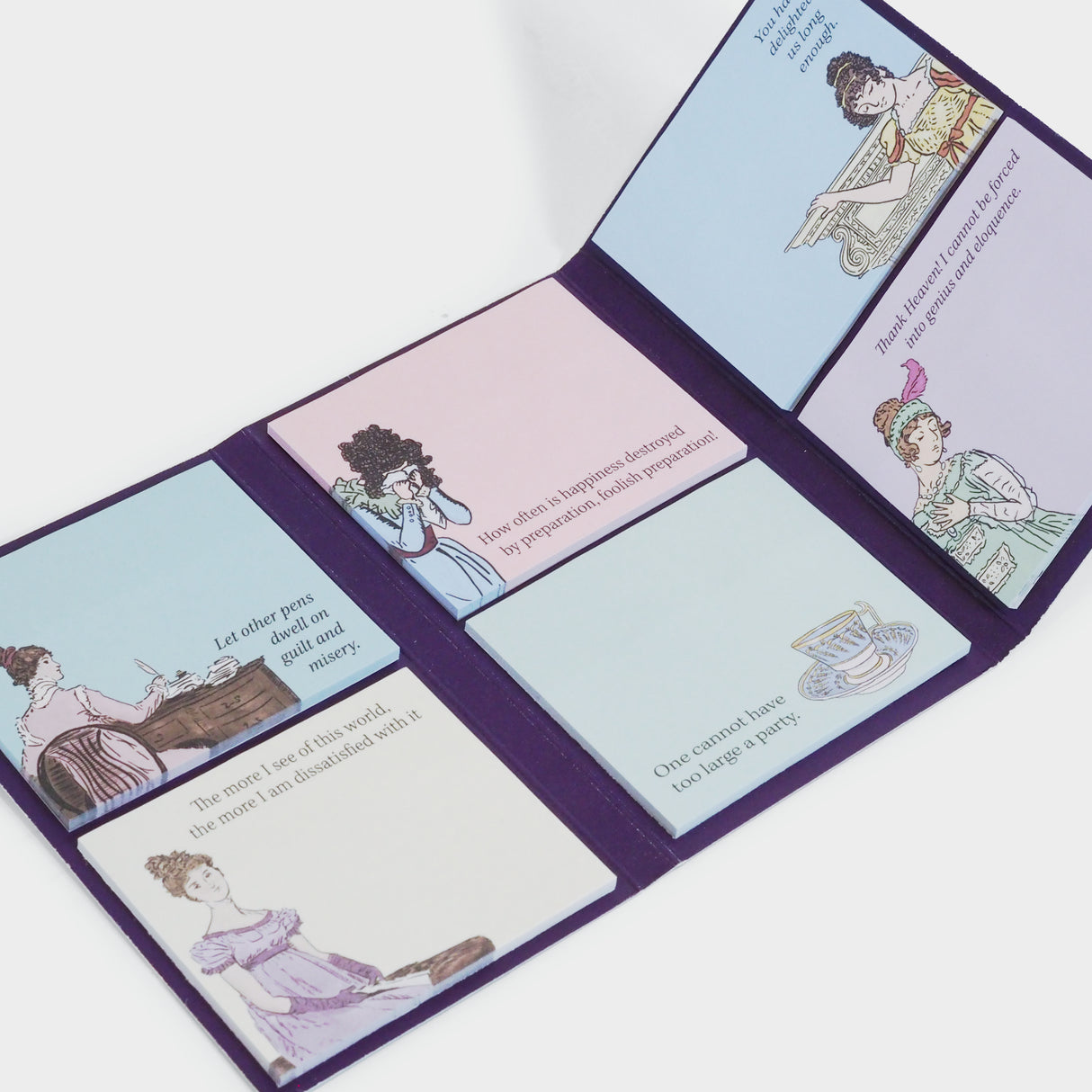 Tri-fold Jane Austen Sticky Notes
