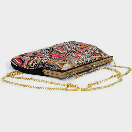 Vintage Sequins Beaded Clutch