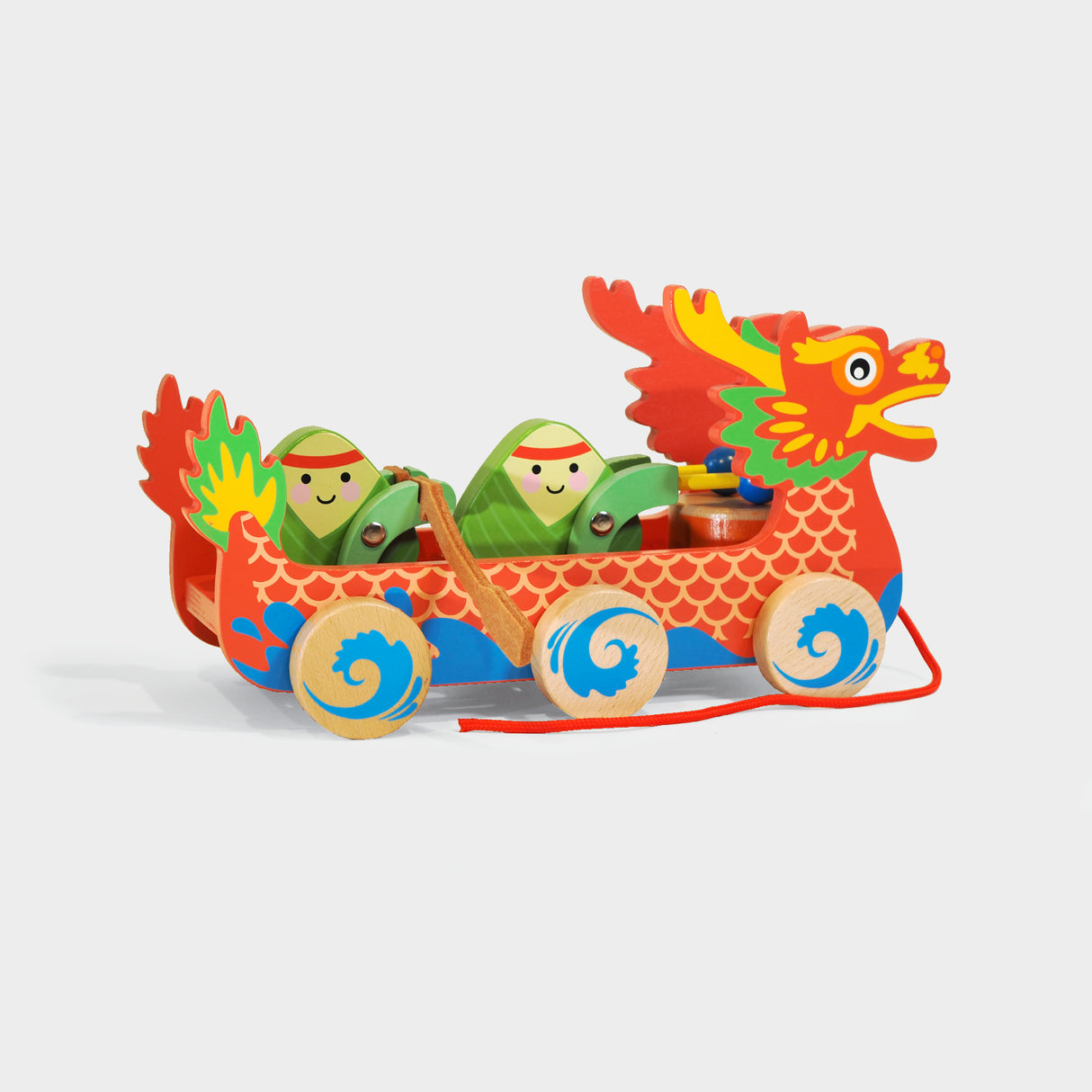 Wooden Dragon Boat Pull Along Toy