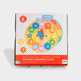 Multilanguage Counting & Colors Wooden Learning Clock