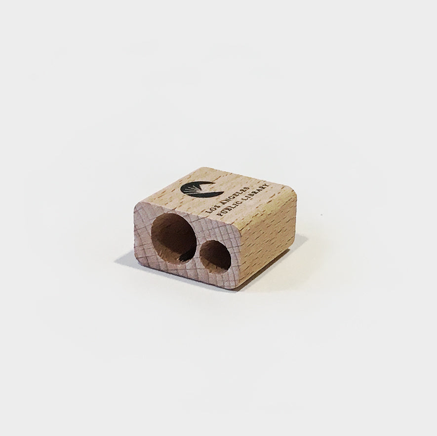 Los Angeles Public Library Wooden Pencil Sharpener