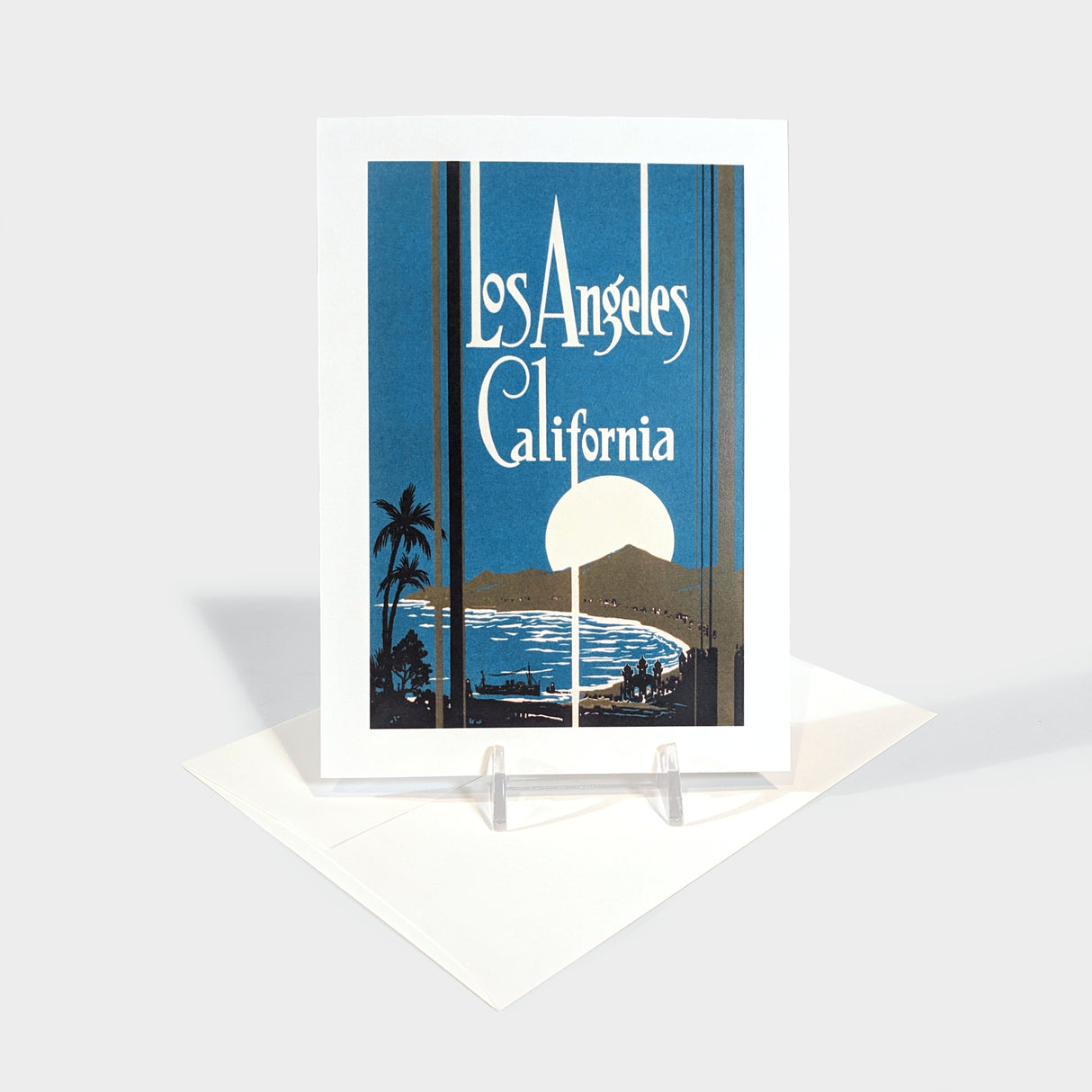 Los Angeles Travel Poster Note Card