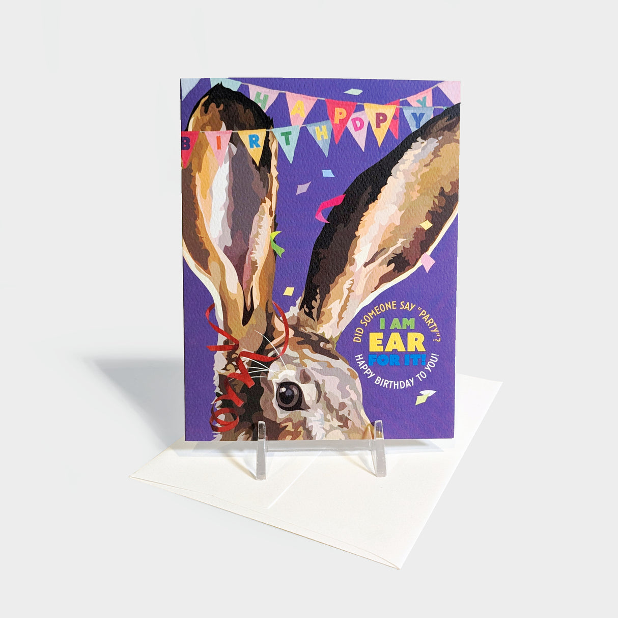 Funny Bunny Birthday Card