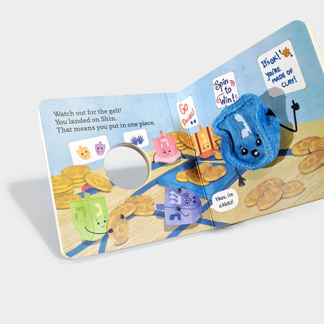 Happy Hanukkah Little Dreidel Puppet Book