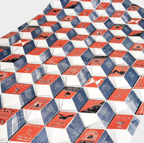 Isometric Books Gift Wrap