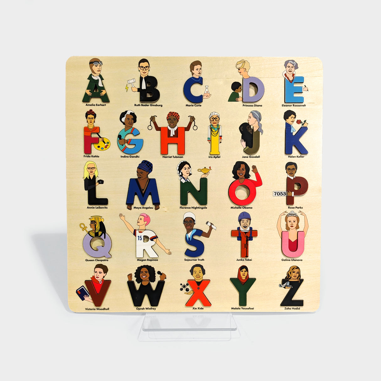 Lady Legends Wooden Alphabet Puzzle