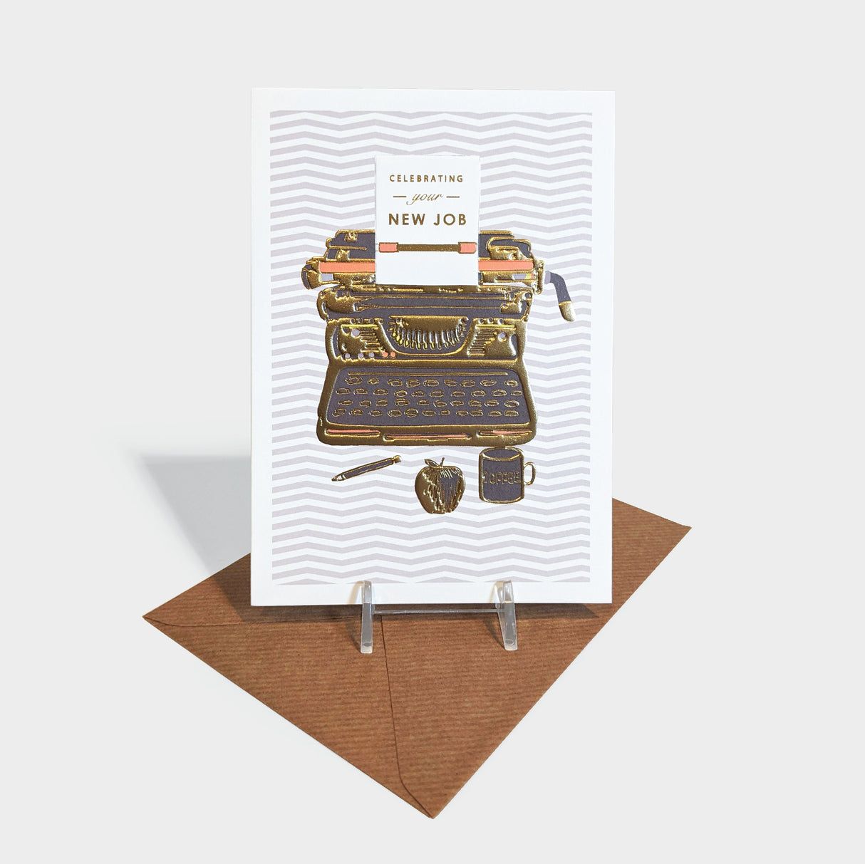 New Job Typewriter Card
